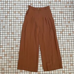 & Other Stories Terracotta High-waisted Trousers SZ 4